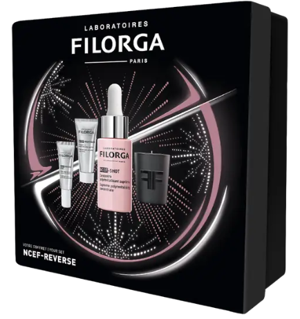 Filorga xmas box ncef 2023 1 ncef shot 15 ml + 1 ncef night mask 15 ml + 1 ncef reverse eyes 4 ml +
