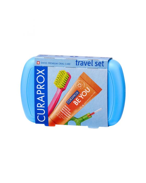 Curaprox travel set blue