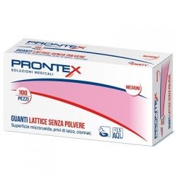 Prontex guanto in lattice senza polvere medio 100 pezzi