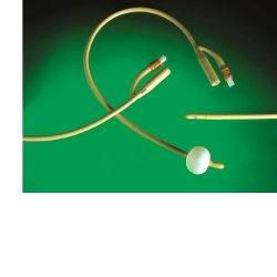 Catetere uretrale foley in lattice siliconato ch14 per cateterizzazione vescicale prodotto in lattice medicale e trattato in silicone nella superficie esterna
