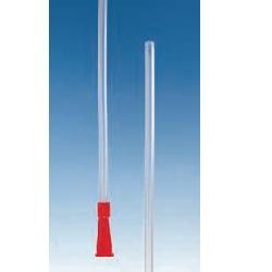 Catetere aspirazione sterile in plastica con fori laterali e terminale ch10, lunghezza 60cm