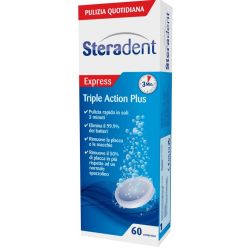 Steradent triple action plus 60 compresse pulenti