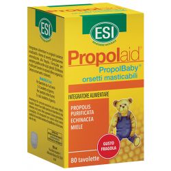 Propolaid propolbaby orsetti 80 compresse masticabili