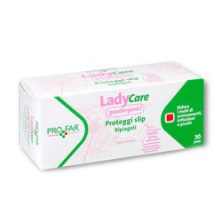 Ladycare proteggi slip ipoallergenici ripiegati 20 pezzi profar