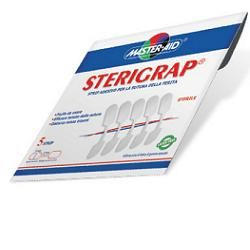 Cerotto adesivo per sutura master-aid sterigrap 7x1,3 5 pezzi
