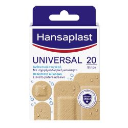 Cerotto hansaplast universal resistente all'acqua 4 forme assortite 20 pezzi