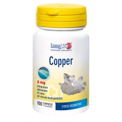 Longlife copper 2 mg 100 compresse