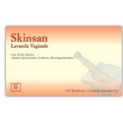 Skinsan lavanda vaginale 4 flaconi 140 ml + 4 cannule vaginali monouso in blister