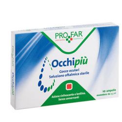 Occhi piu' gocce oculari rinfrescanti 10 fl da 0,5 ml profar