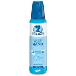 Sano e bello shampoo mousse rapid classico flacone 300 ml per lavaggio senz'acqua