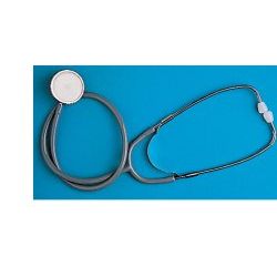 Fonendoscopio leggero piatto con membraba archetto biauricolare per auscultazione con molla esterna