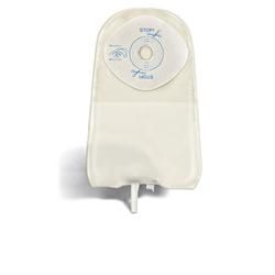 Sacca urostomia trasparente pretagliata mono pezzo con barriera protettiva in stomahesive e valvola antireflusso urodress 45mm 10 pezzi