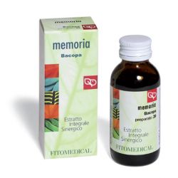 Bacopa memoria estratto integrale sinergico 60 ml preparato 20