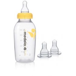 Biberon con tettarella flusso medio 150 ml