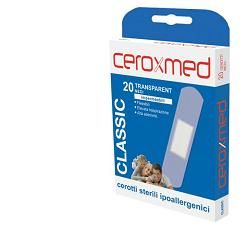 Ceroxmed classic trasparenti 7,2 cm x 1,9 cm 20 cerotti medi