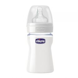 Chicco biberon 150 ml vetro tettarella caucciu' 1 foro