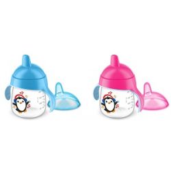 Avent tazza con beccuccio decorata azzurro 260 ml