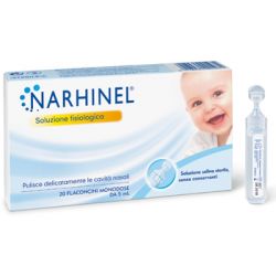Soluzione fisiologica per aspiratore nasale narhinel 20 fiale x 5 ml bipack
