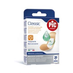 Cerotto pic classic 19x72 mm antibatterico 20 pezzi