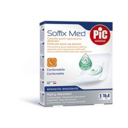 Cerotto pic soffix med in tnt con tampone centrale assorbente sterile monouso 10x8 cm antibatterico 