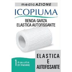 Benda garza elastica icopiuma autofissante cm 4 x 4 mt
