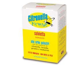 Citronella break salviette monouso 10 pezzi