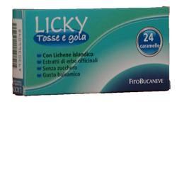 Licky caramelle adulti per tosse e gola senza zucchero 70 g