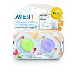Avent succhietto trasparente in silicone 0-6 mesi