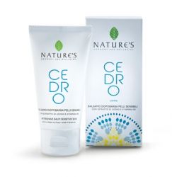 Natures cedro uomo balsamo dopobarba pelli sensibili 75 ml