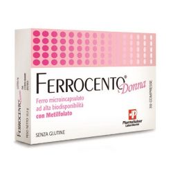 Ferrocento donna integratore alimentare 30cpr astuccio 19,5 g