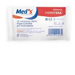 Meds garza 12/8 10x10cm 25pz