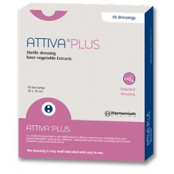 Medicazione attiva plus non aderente a base di estratti vegetali 10x10 10 pezzi