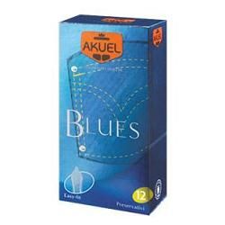 Profilattico ansell akuel manix blues b 12 pezzi