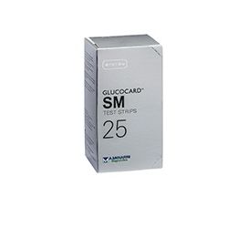 TEST STRIPS PER MISURAZIONE GLICEMIA GLUCOCARD SM 25 PEZZI