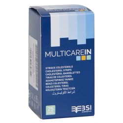 Strisce misurazione glicemia multicare in glucosio elettrodo 50 pezzi
