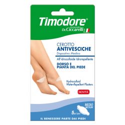 Timodore cerotto antivesciche dorso e pianta piede 5 pezzi