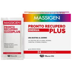 Massigen pronto recupero energia plus 24 bustine 12 g