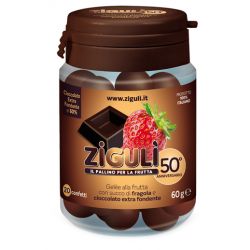 Ziguli gelee gusto fragola e cioccolato fondente 60% 20 confetti 60 g