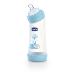Chicco biberon well being angolato in polipropilene boy da 250 ml normal silicone