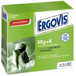 Ergovis mg+k senza zucchero 20 bustine 5 g