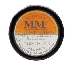 Mm system yellow peel balm dischetto sviluppo naturale labbra 3 ml + 3 ml