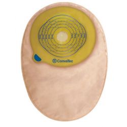 Sacca per colostomia esteem+ fondo chiuso pretagliato 50 mm con finestra grande 30 pezzi