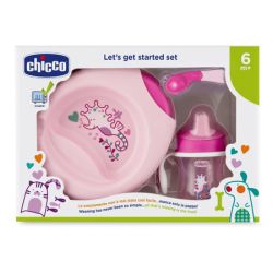 Ch set pappa 6m+ rosa c/cucch