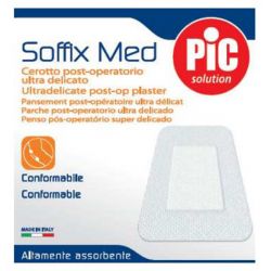 Cerotto in tnt adesivo 10x8 cm con compressa assorbente 4,5x5,5 cm pic soffix med 1 pezzo