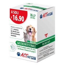 Active pet benessere gastrointestinale 30 compresse appetibili