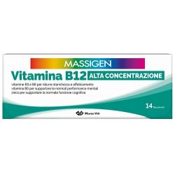 Massigen vitamina b12 alta concentrazione 14 flaconcini