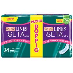 Lines seta ultra assorbenti anatomico vp dwct 24 pezzi