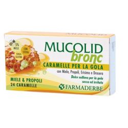 Mucolid bronc miele & propoli 24 caramelle