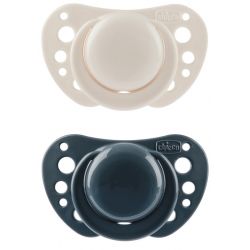 Chicco succhietti air blu silicone 6-16 mesi 2 pezzi