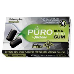 Puro by forhans black4white 12 gomme da masticare